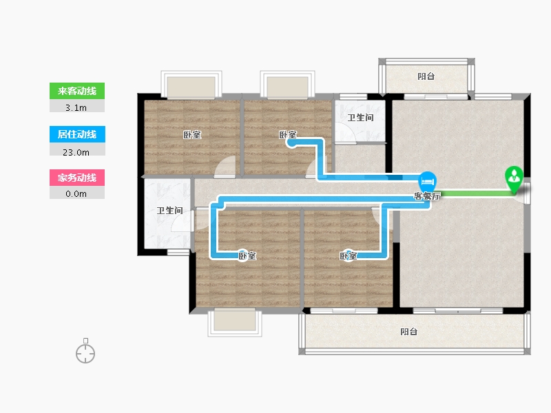 福建省-莆田市-鑫和·名门华府-114.00-户型库-动静线