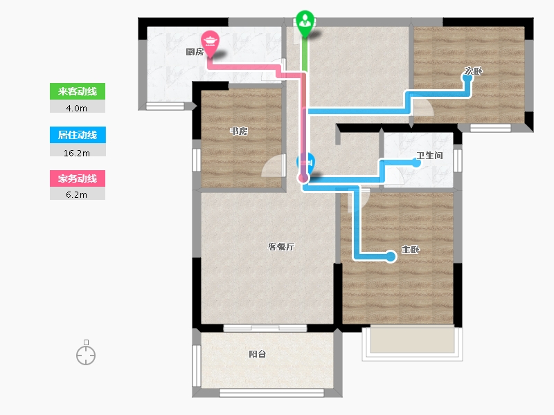 江苏省-徐州市-春秋九里府-78.00-户型库-动静线