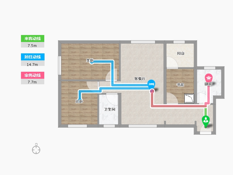 甘肃省-兰州市-云府158-81.08-户型库-动静线