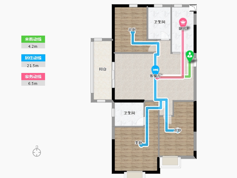 福建省-宁德市-福鼎恒大未来城-103.00-户型库-动静线