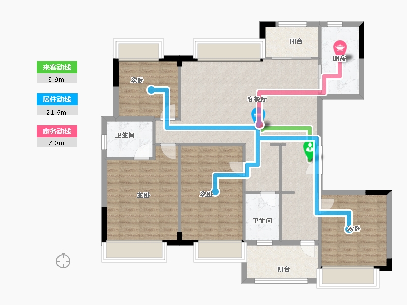 江苏省-徐州市-春秋九里府-112.00-户型库-动静线