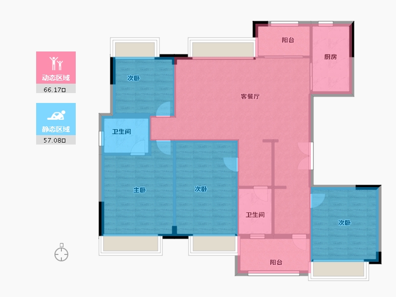 江苏省-徐州市-春秋九里府-112.00-户型库-动静分区