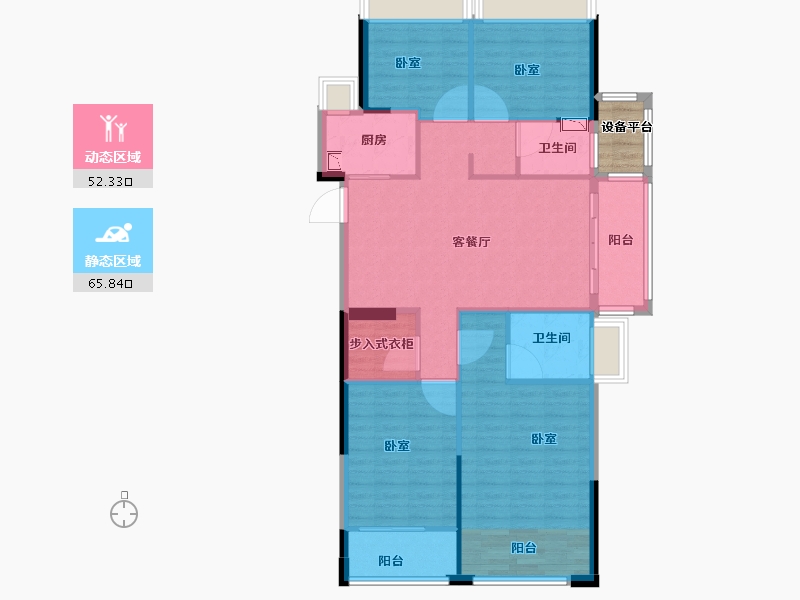 浙江省-丽水市-东方嘉苑-110.00-户型库-动静分区