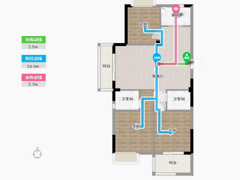 福建省-福州市-东城壹品-90.00-户型库-动静线