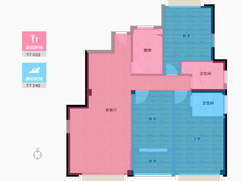 福建省-三明市-三明世纪城-103.74-户型库-动静分区