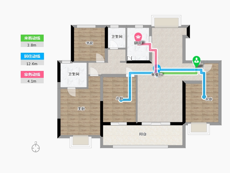 江苏省-南通市-紫宸府-110.00-户型库-动静线