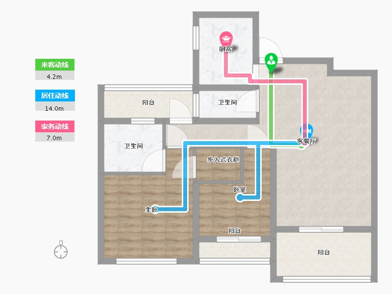 江西省-景德镇市-鹭金·昌江府-85.01-户型库-动静线