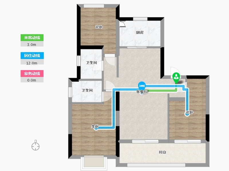 江苏省-南通市-紫宸府-77.79-户型库-动静线