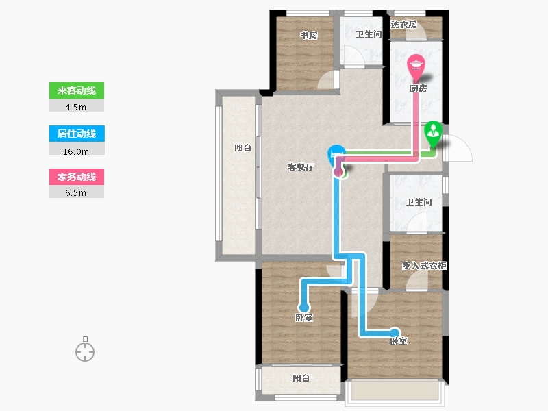 安徽省-芜湖市-卓瑞新里城-102.00-户型库-动静线