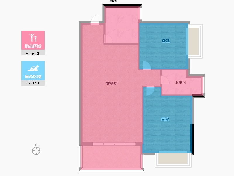 江西省-上饶市-富金·新世界-64.40-户型库-动静分区