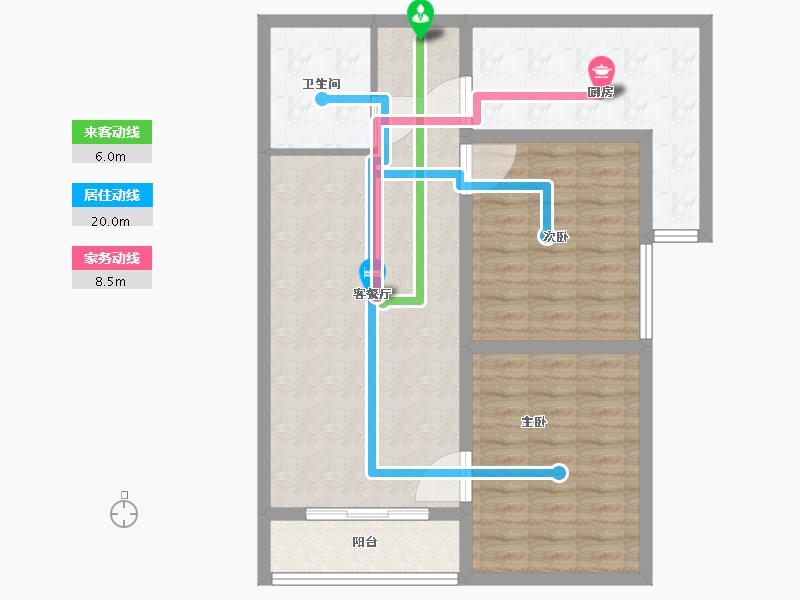 河北省-承德市-丽景华庭二期-81.34-户型库-动静线