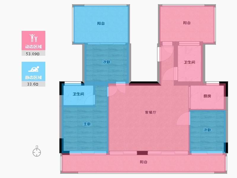 福建省-厦门市-保利万兆大国璟-78.99-户型库-动静分区