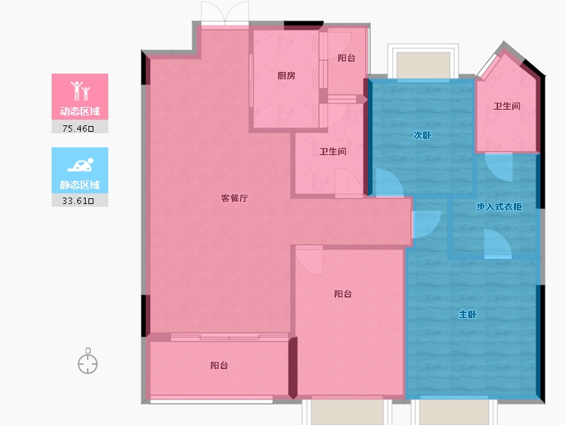 江西省-南昌市-中金中心·阅璟台-99.39-户型库-动静分区