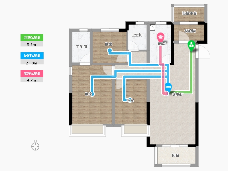 安徽省-合肥市-当代MOMΛ未来城-98.00-户型库-动静线