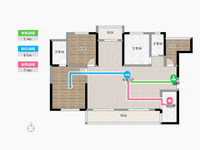 广西壮族自治区-玉林市-远辰世客城-122.07-户型库-动静线