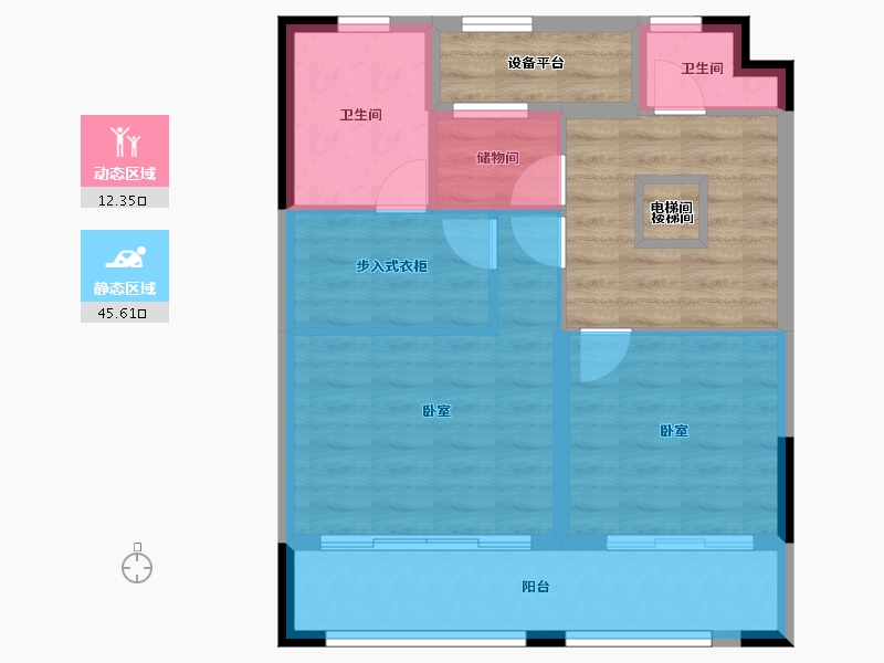 浙江省-湖州市-湖州丝绸小镇-65.49-户型库-动静分区