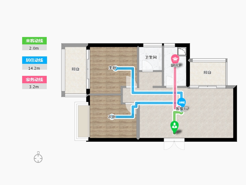 福建省-厦门市-招商卡达凯斯-66.51-户型库-动静线