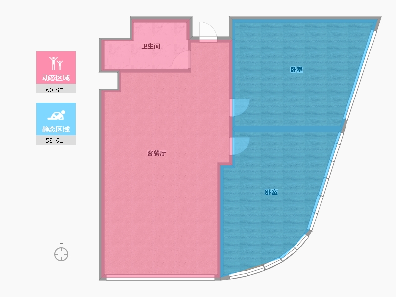 宁夏回族自治区-银川市-建发大阅城涉外公寓-106.00-户型库-动静分区