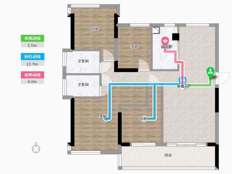 福建省-福州市-三盛璞悦滨江-99.00-户型库-动静线