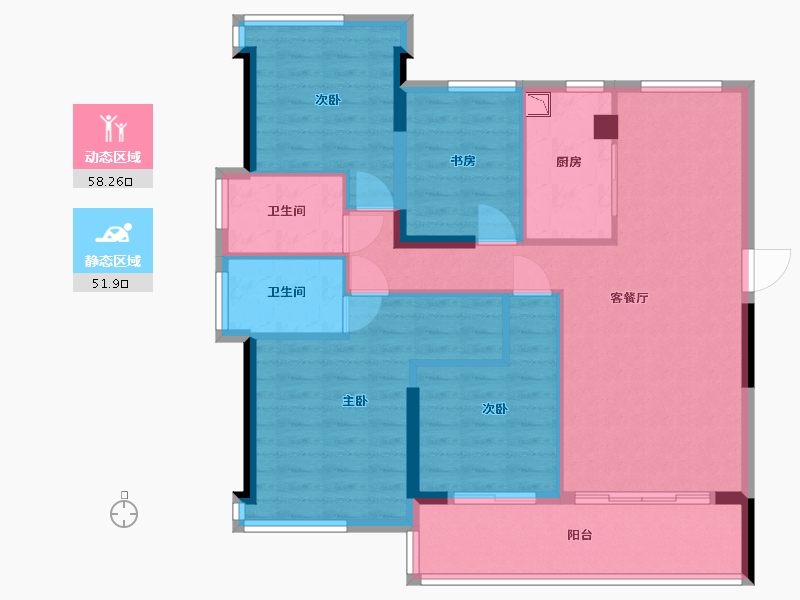 福建省-福州市-三盛璞悦滨江-99.00-户型库-动静分区