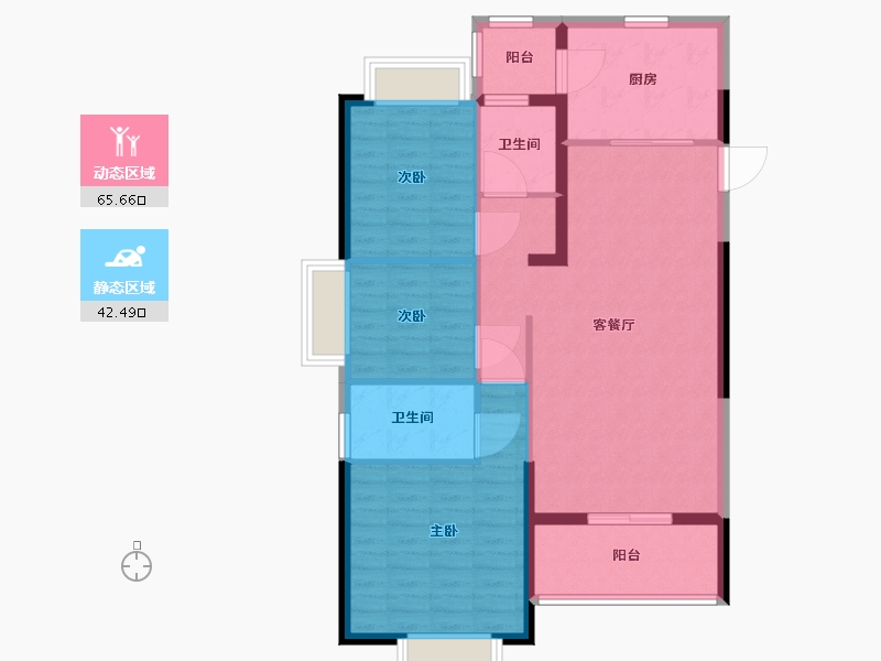 福建省-宁德市-福鼎恒大未来城-98.01-户型库-动静分区