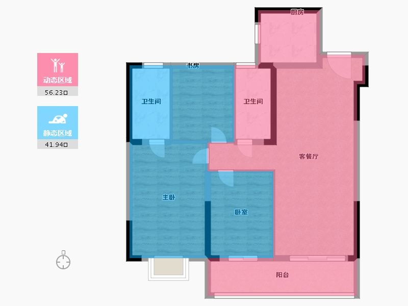 江西省-南昌市-新力·大境天城-87.99-户型库-动静分区