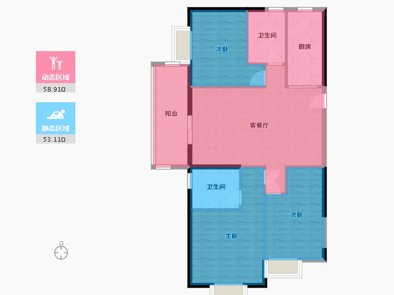 福建省-宁德市-福鼎恒大未来城-101.99-户型库-动静分区