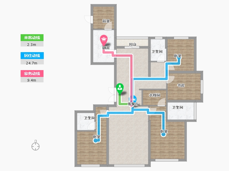 福建省-福州市-滨江One57-145.00-户型库-动静线