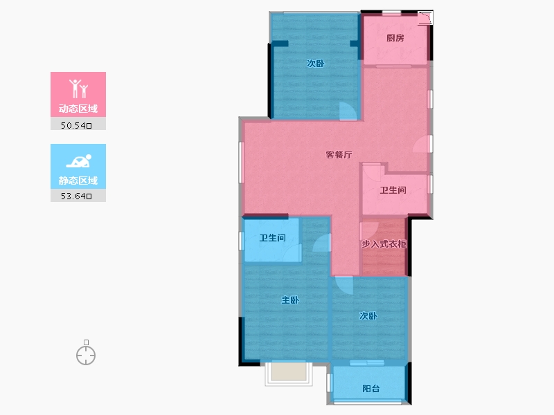 福建省-宁德市-交投天行万安-94.00-户型库-动静分区