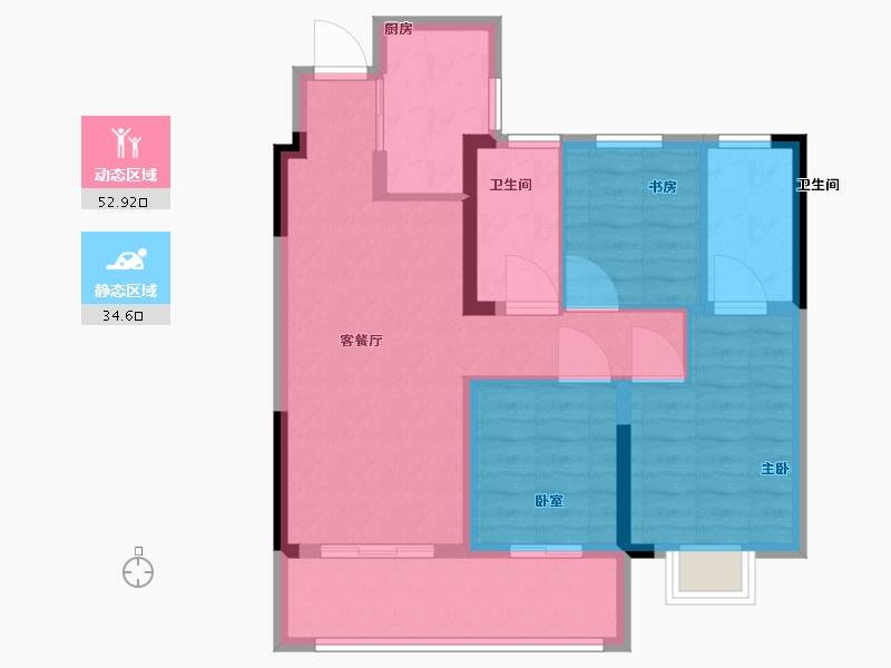 江西省-南昌市-新力·大境天城-78.00-户型库-动静分区