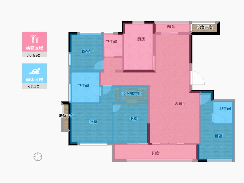 福建省-龙岩市-紫金山体育公园-132.00-户型库-动静分区