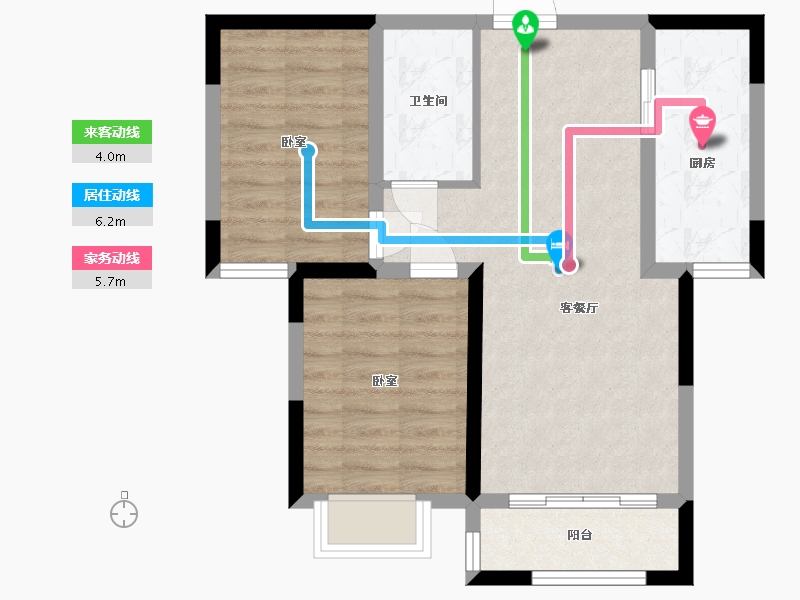 宁夏回族自治区-石嘴山市-宝湖锦都-61.28-户型库-动静线