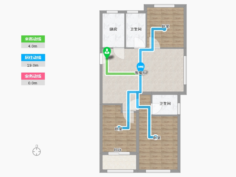 浙江省-温州市-桃园公园学府-82.00-户型库-动静线