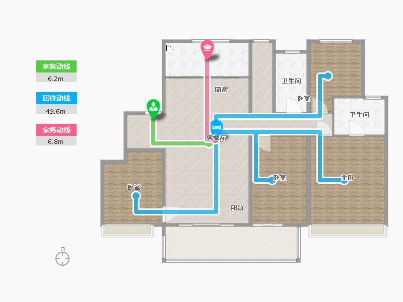 江苏省-苏州市-金地燕风华-280.00-户型库-动静线