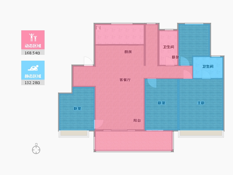 江苏省-苏州市-金地燕风华-280.00-户型库-动静分区