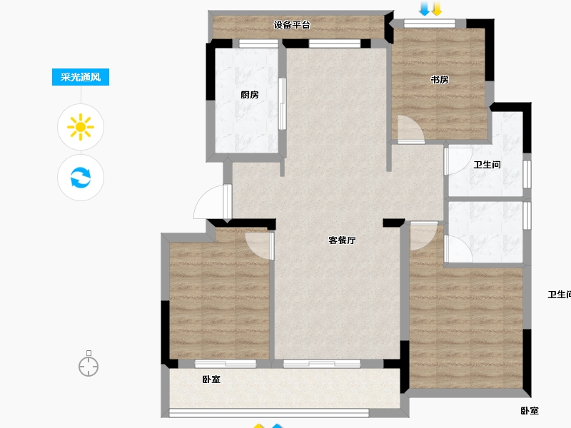 浙江省-湖州市-安吉慢谷-92.01-户型库-采光通风