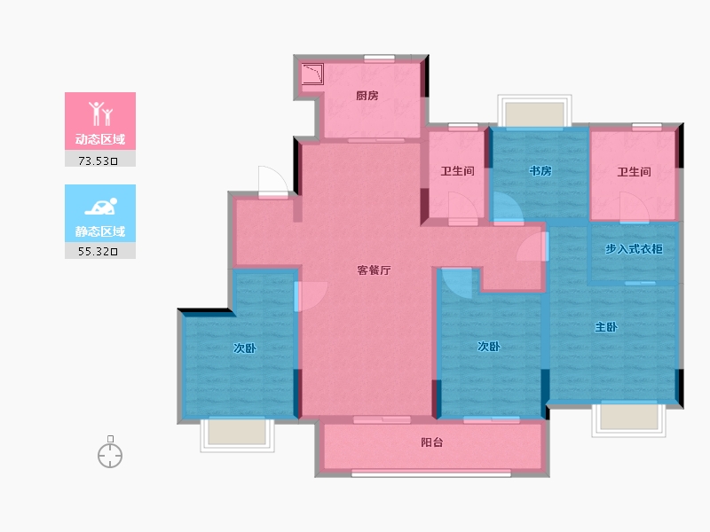 江苏省-南通市-富力院士廷-114.58-户型库-动静分区