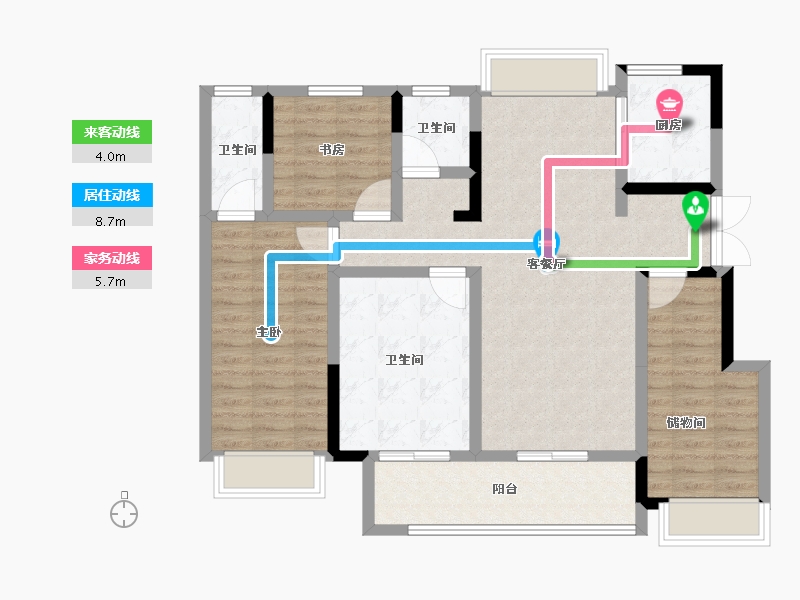 江苏省-扬州市-悦江湾-100.01-户型库-动静线