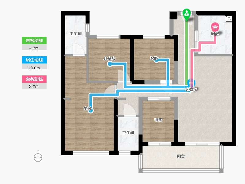 福建省-福州市-三盛璞悦滨江-85.01-户型库-动静线