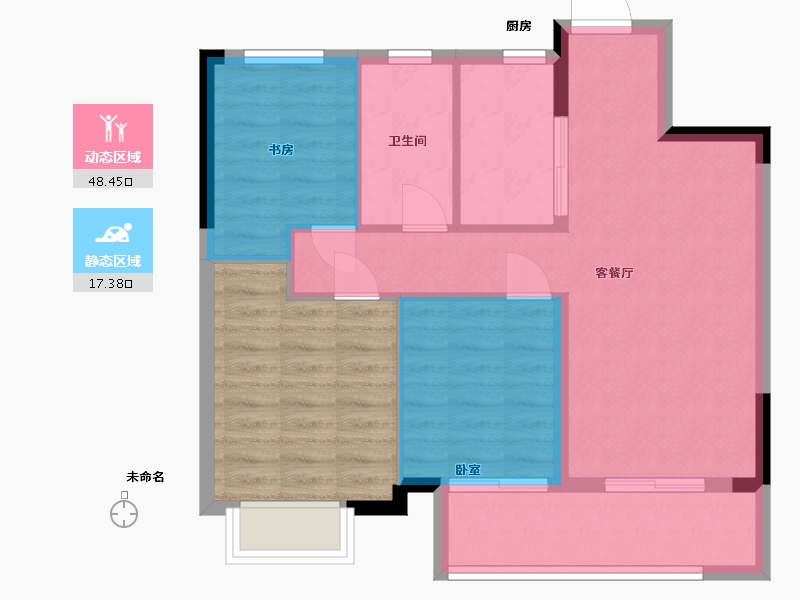 江西省-南昌市-云璟樾城-71.00-户型库-动静分区