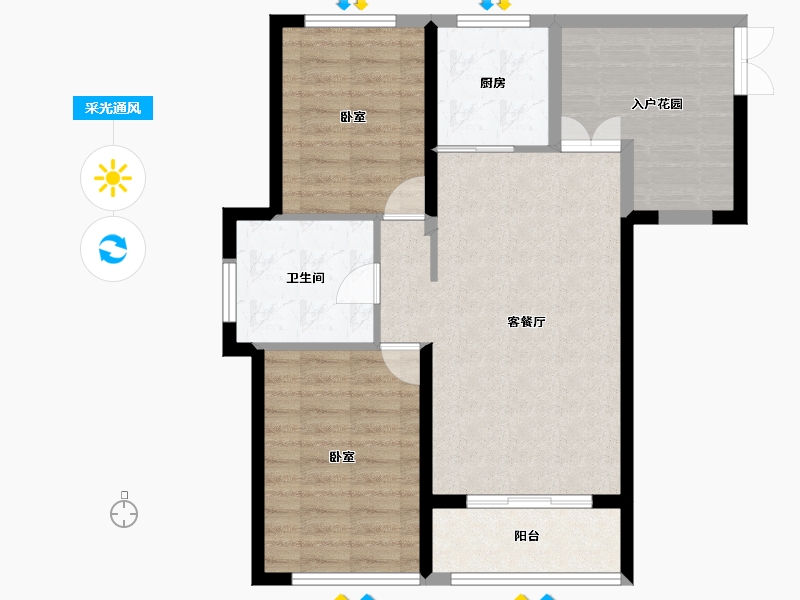 福建省-福州市-贵安新天地公寓-77.00-户型库-采光通风