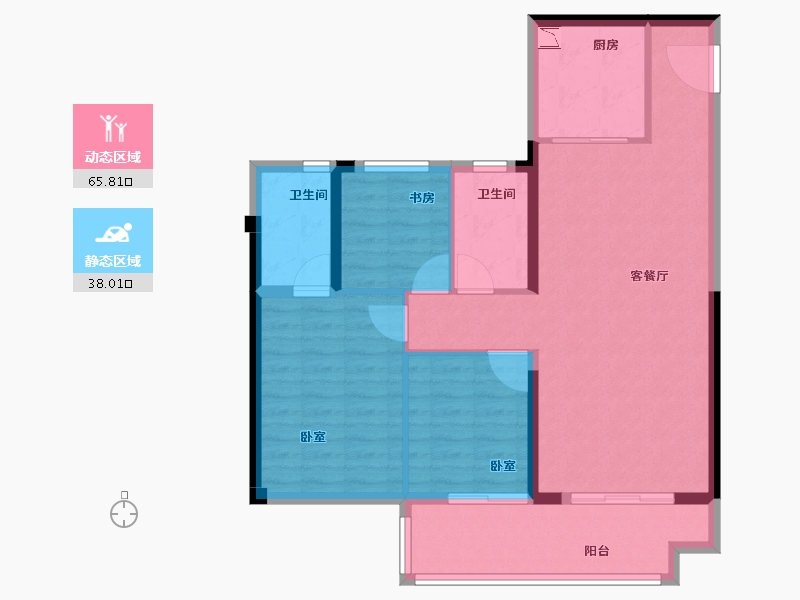 福建省-泉州市-美的智慧城-93.74-户型库-动静分区