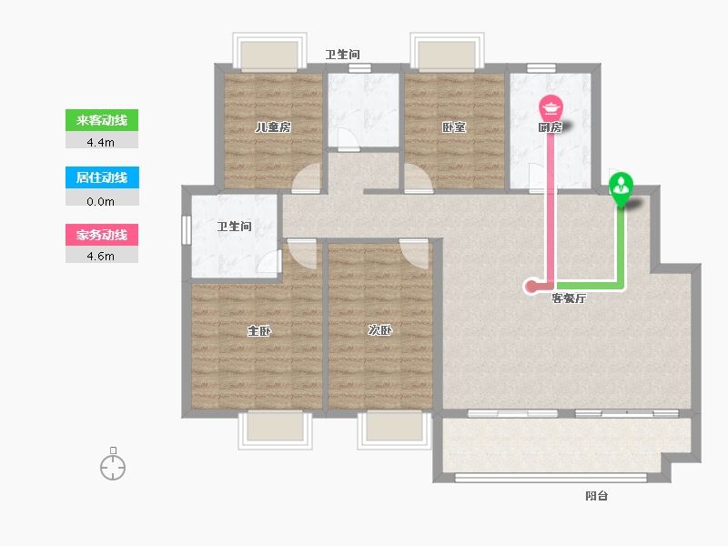 江西省-上饶市-东投·太阳城-113.30-户型库-动静线