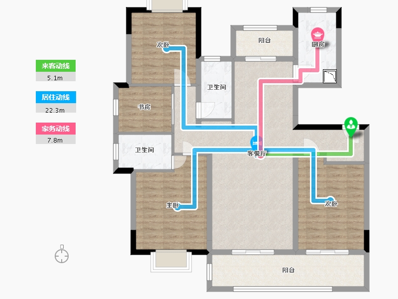 江苏省-南通市-南通国城璟府-114.01-户型库-动静线