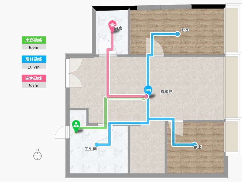 浙江省-嘉兴市-台昇·国际广场-81.00-户型库-动静线