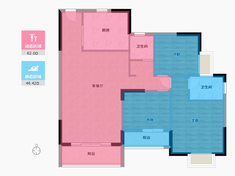 江西省-九江市-新城国际-98.32-户型库-动静分区