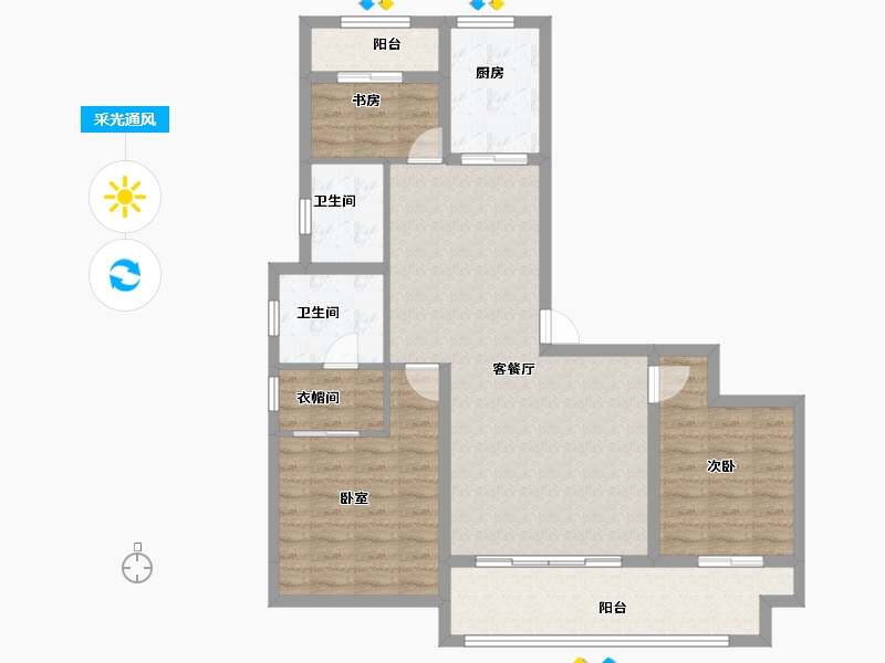 江西省-上饶市-上饶新城吾悦广场-94.06-户型库-采光通风