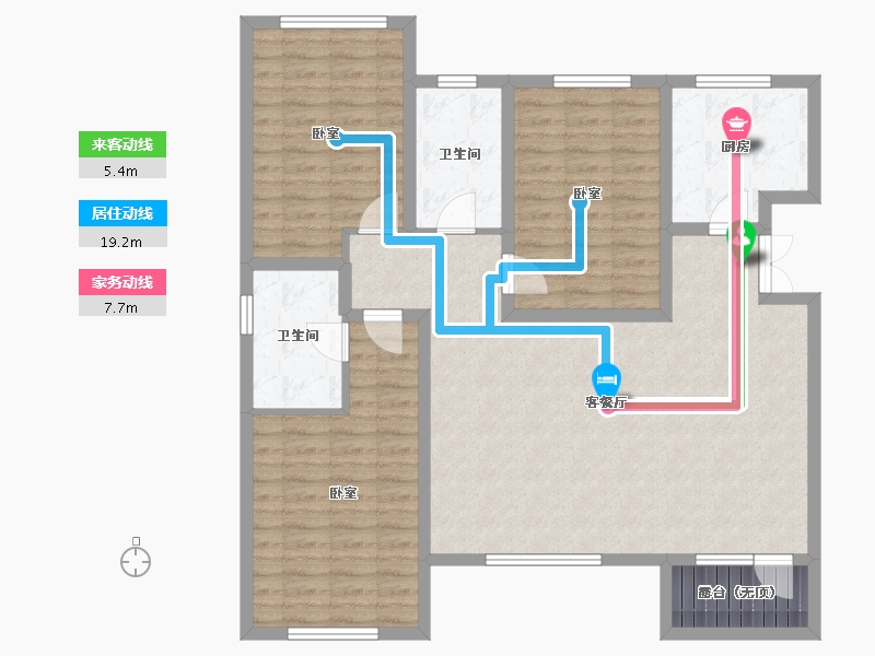 新疆维吾尔自治区-乌鲁木齐市-东湖观澜-110.53-户型库-动静线