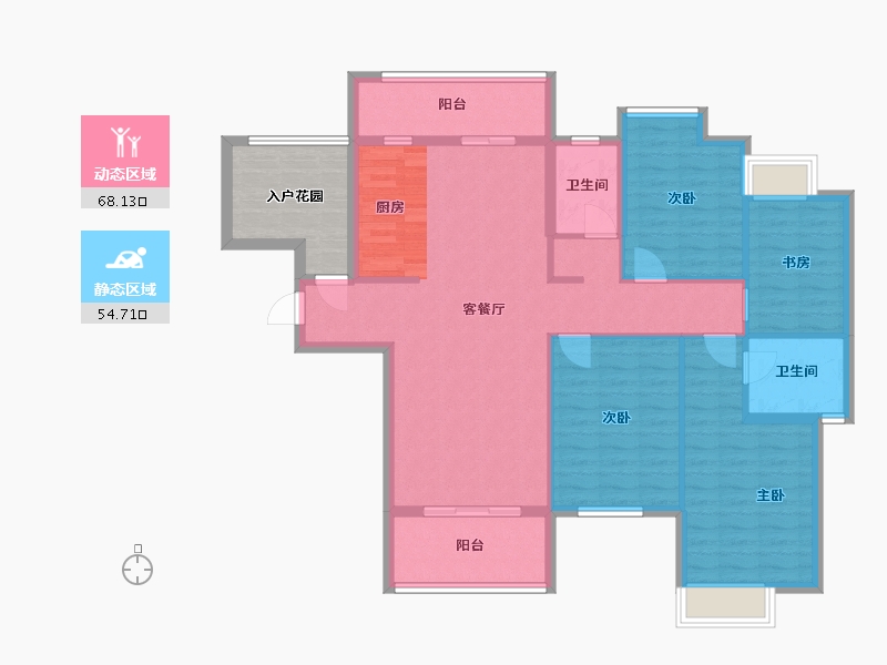 江西省-九江市-新城国际-118.40-户型库-动静分区