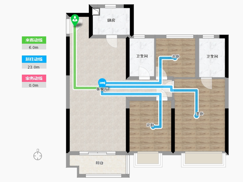 江西省-南昌市-红星九湾天铂-91.00-户型库-动静线